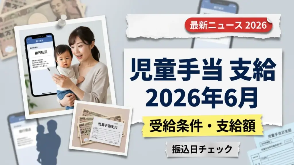 児童手当2026年6月支給｜受給条件・支給額・振込日ガイド