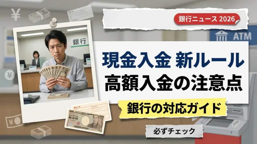 現金入金の新ルール：高額入金時の注意点と銀行の対応ガイド