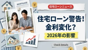 日本住宅ローン警告2026：金利の大きな変化の可能性
