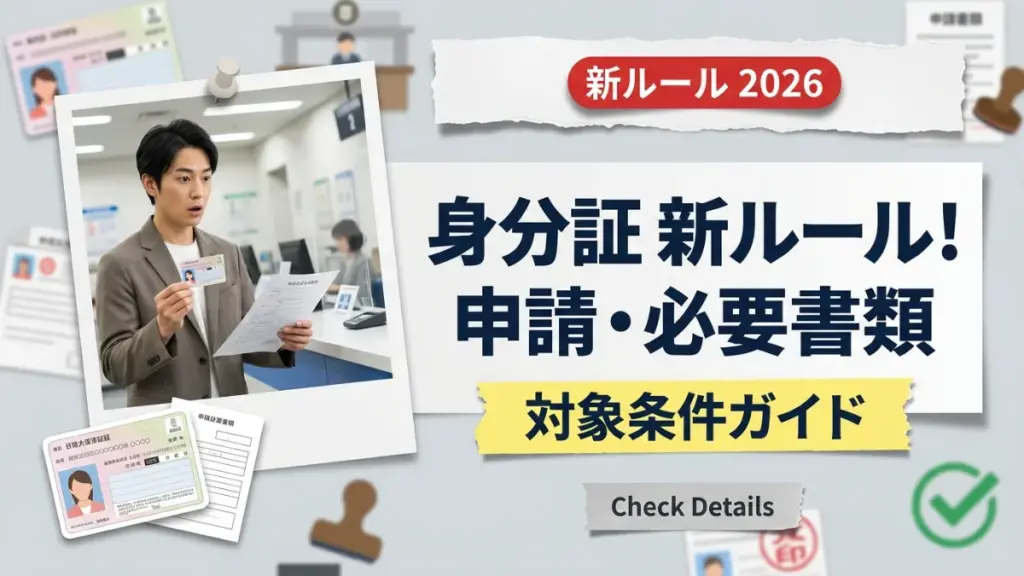 【2026年最新】身分証明書の新ルール！申請手続き・必要書類・対象条件を完全ガイド