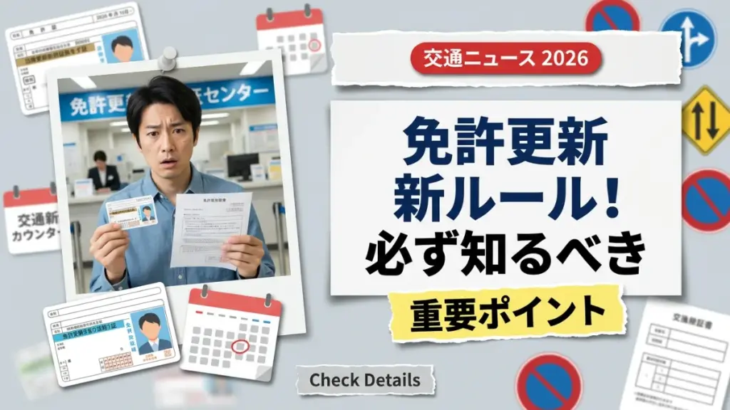 【2026年】運転免許更新の新ルール！更新前に必ず知るべき重要ポイント