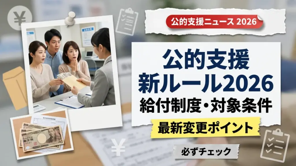 給付金の新ルール2026：対象者と申請方法の重要ポイント