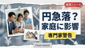 円急落の懸念：専門家が日本の家庭に警告